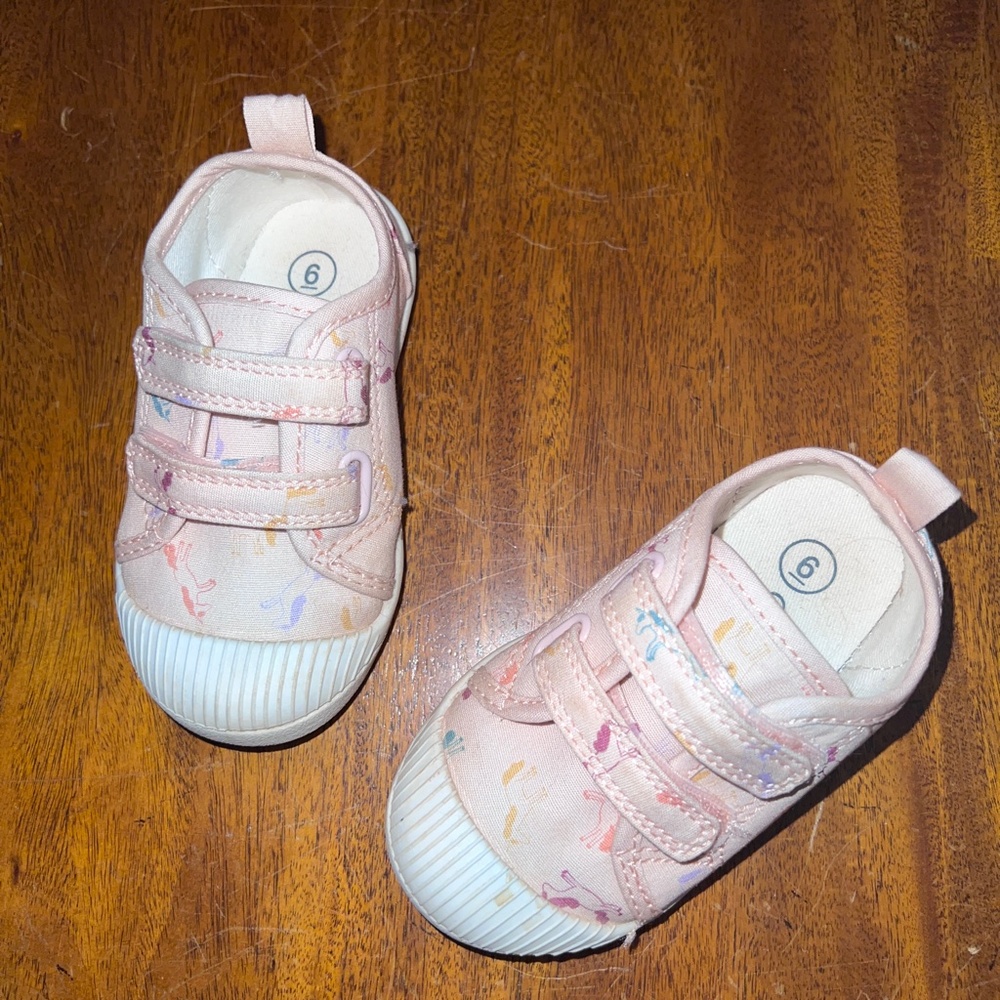 Cat & Jack Unicorn Hook & Loop Closure Sneakers